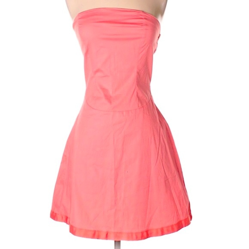 Charlotte Russe Coral Strapless Mini Dress